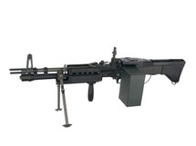 A&K MK43 Airsoft Support Gun with Bipod in Black