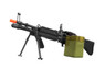 A&K MK43 Airsoft Support Gun with Bipod in Black