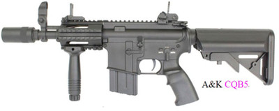A&K M4 CQB-05 Airsoft Rifle in Black