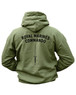 Kombat Royal Marines Commando Double Print Hoodie In Green