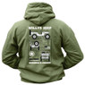 Kombat UK - Willy's Jeep Hoodie in Green