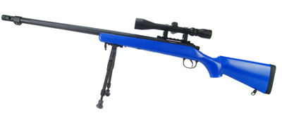 Well MB07 Sniper Rifle with scope & bipod in Blue (new)
