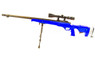 Well MB12 Sniper Rifle with scope & bipod in Blue