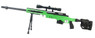 Well MB4411 Bolt action Sniper Rifle with scope & bipod in Green