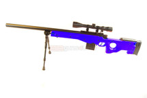 Well MB4401 Spring Sniper Rifle with scope & bipod in Blue
