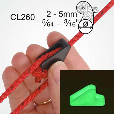 LOCK IT LINE-LOK TENT CLEATS - GLOW IN THE DARK 8 PACK