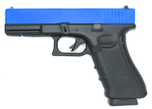 Well G197 G17 GAS/Co2 GBB Full Metal Pistol in blue
