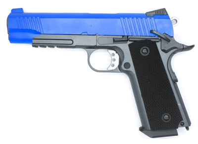 WELL G194 Co2 GBB 1911 Full Metal Pistol in Blue