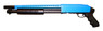 DBOY 003 Pump action shot gun with no stock in blue