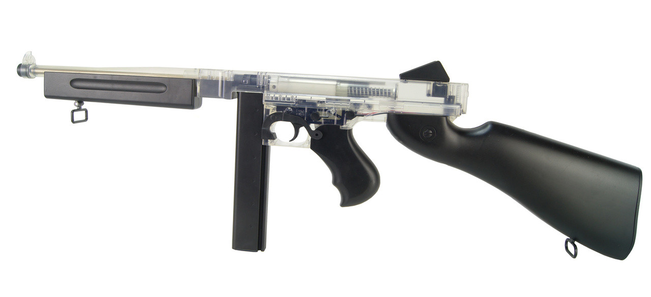 WORKING BLACKVIPER THOMPSON M1A1 AEG BB GUN WITH STICK MAG & DRUM MAG