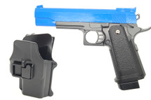 Galaxy G6H M1911 Full Metal Pistol with Holster in Blue