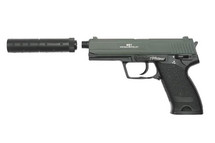Double Eagle M81 AEP Pistol inc suppressor in Black