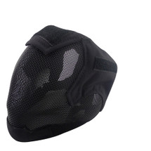 Wo Sport V6 Fencing Style Hood Full Head Mask in Black