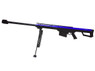 Galaxy M82A1 bolt action spring sniper rifle with bipod in blue/black