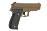 Galaxy G26D P226 Full Scale Metal pistol With Rail in Tan