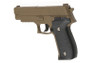 Galaxy G26D P226 Full Scale Metal pistol With Rail in Tan