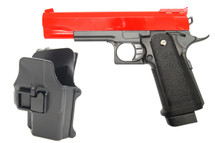 Galaxy G6H M1911 Full Metal Pistol with Holster in Red