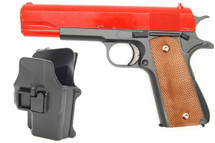 Galaxy G13H Full Metal BB Gun in Red with Holster