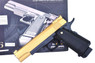 Galaxy G6 Full Metal Spring Pistols in gold/black with box