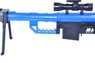 Galaxy G35 Spring Powered Sniper Blue Rifle with Mock Scope & Bipod