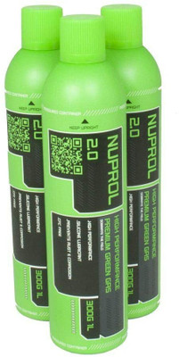 NUPROL 2.0 Airsoft Green Gas 300G x 3 Large Cans
