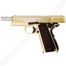 WE Tech - Gold Plated 1911 Full Metal Checker Black Grip in Gold