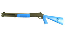 KOER Tri Barrel Shotgun Fixed Stock in Blue 