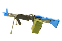 A&K MK43 Support Gun with Bipod Airsoft AEG in Blue