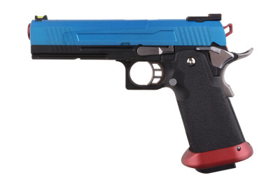 Armorer Works Custom Hi-Capa Split Blue Slide Red Barrel (AW-HX1005