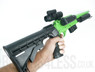 Double Eagle M47D1 UTG Tactical pump action in green in hand