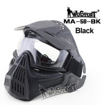 Wo Sport Tactical Jnr Full Face Mask Black with Screen