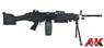 A&K M249 MKII Airsoft gun in black