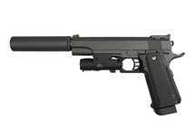 Galaxy G6A M1911 Full Metal Pistol in Black
