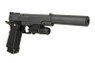  Galaxy G6A M1911 Full Metal Pistol in Black