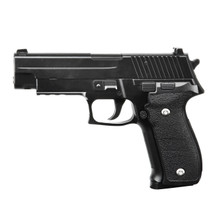 Galaxy G26 P226 Full Scale Metal pistol With Rail in Black