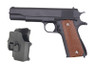 Galaxy G13H M1911 Metal Pistol with Holster in Black