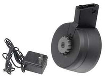 A&K 3000rd Auto Winding Drum Magazine For M4/M16 Series with EU charger