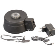 A&K 3000rd Sound Control Drum Box Magazine for G36 AEG A021 with EU charger