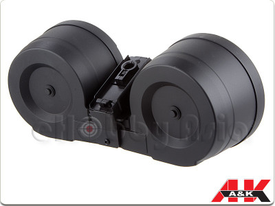 A&K 2500rd Auto Winding Twin Drum Magazine For G36 Series ...