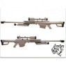 Snow Wolf Barrett M82 Sniper Rifle with Scope and Bipod in tan