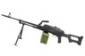 A&k Airsoft Rifle with Drum Magazine in Black