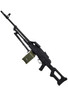 A&k Airsoft Rifle with Drum Magazine in Black