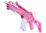 H&K G36C AEG Competition Version with Folding Stock in Hot Pink