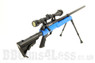Well MB06 Airsoft Sniper Rifle with Scope & Bipod in Black/Blue