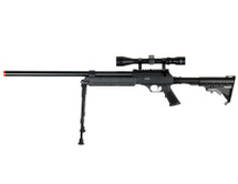 Well MB06 Airsoft Sniper Rifle with Scope & Bipod in Black