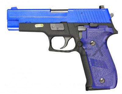 WE F228 Tactical S Series Gas Blowback Pistol in Blue WE F228 Tactical S Series Gas Blowback Pistol in Blue