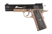 G&G Xtreme 45 Full Metal CO2 Airsoft Pistol Half Tan