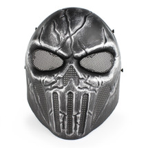 Wo Sport Skull Chastener Airsoft Mask in Silver