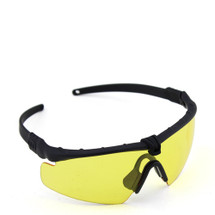 WoSport 2.0 Airsoft Glasses Black Frame With Yellow Lens