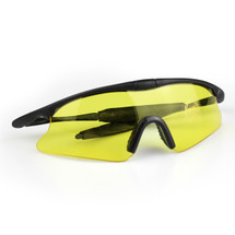 WoSport 7.0 Airsoft Glasses Black Frame With Yellow Lens